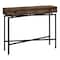 Monarch Specialties Accent Table - 42"L / Brown Reclaimed Wood/ Black Console I 3453 - alternate 1